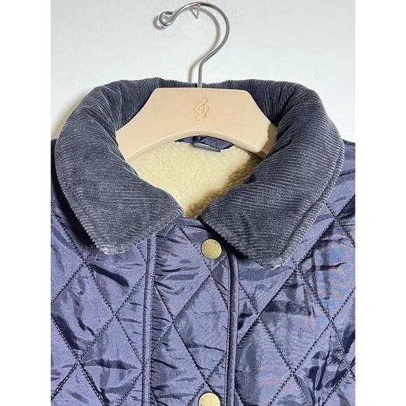 Barbour Navy Quilted Jacket Size US6 - Picture 6 of 10